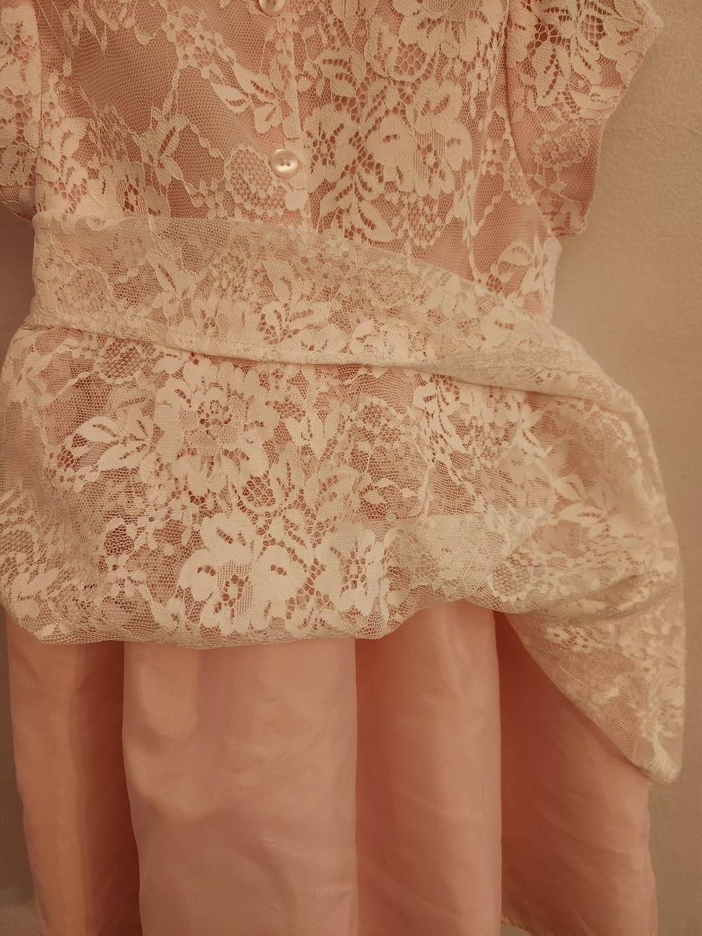 Mia & Mimi Delicate Pink Lace Dress w/Stationary Floral Sash, Size 4T, EPreLC - Picture 7 of 9
